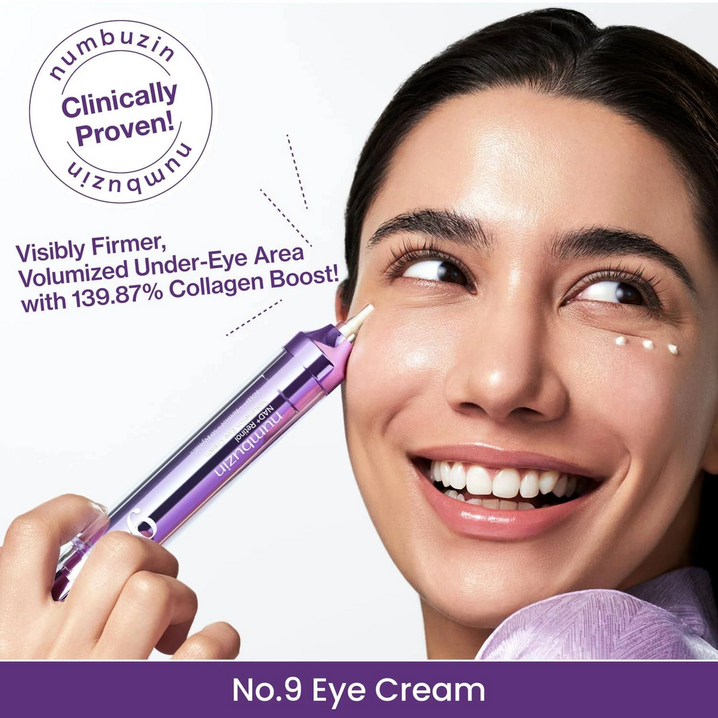 Numbuzin – No.9 NAD+ Retinol Volumetox Eye Cream – Crema contorno occhi anti-age al retinolo