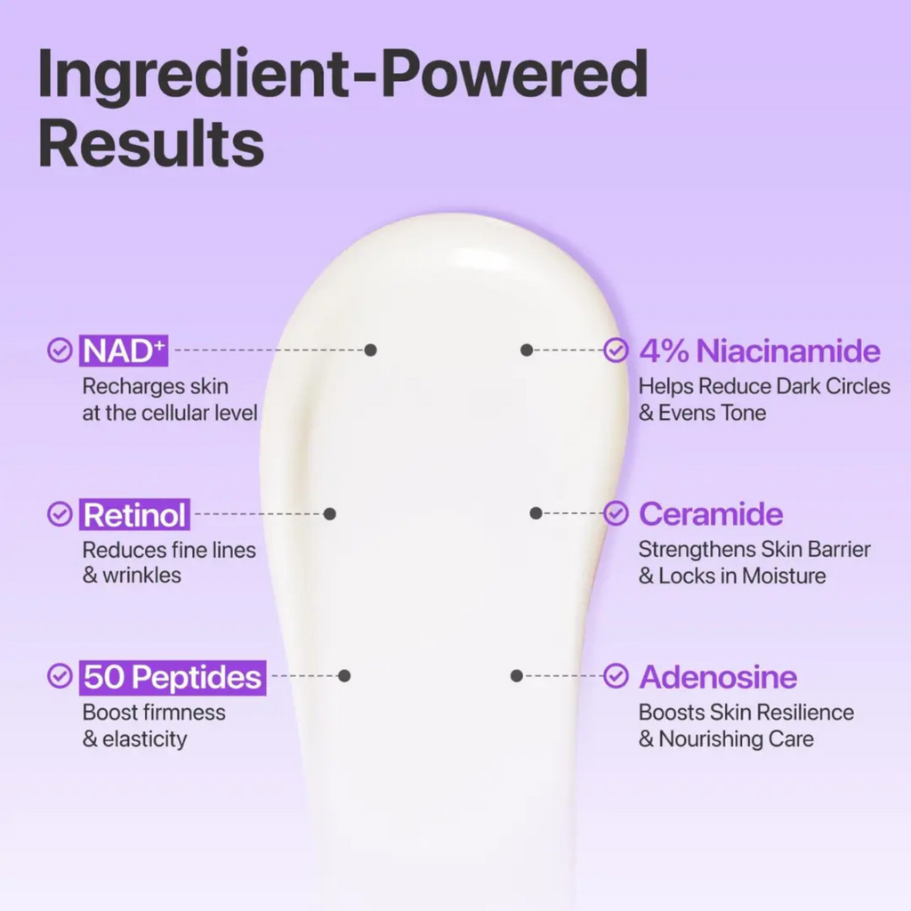 Numbuzin – No.9 NAD+ Retinol Volumetox Eye Cream – Crema contorno occhi anti-age al retinolo