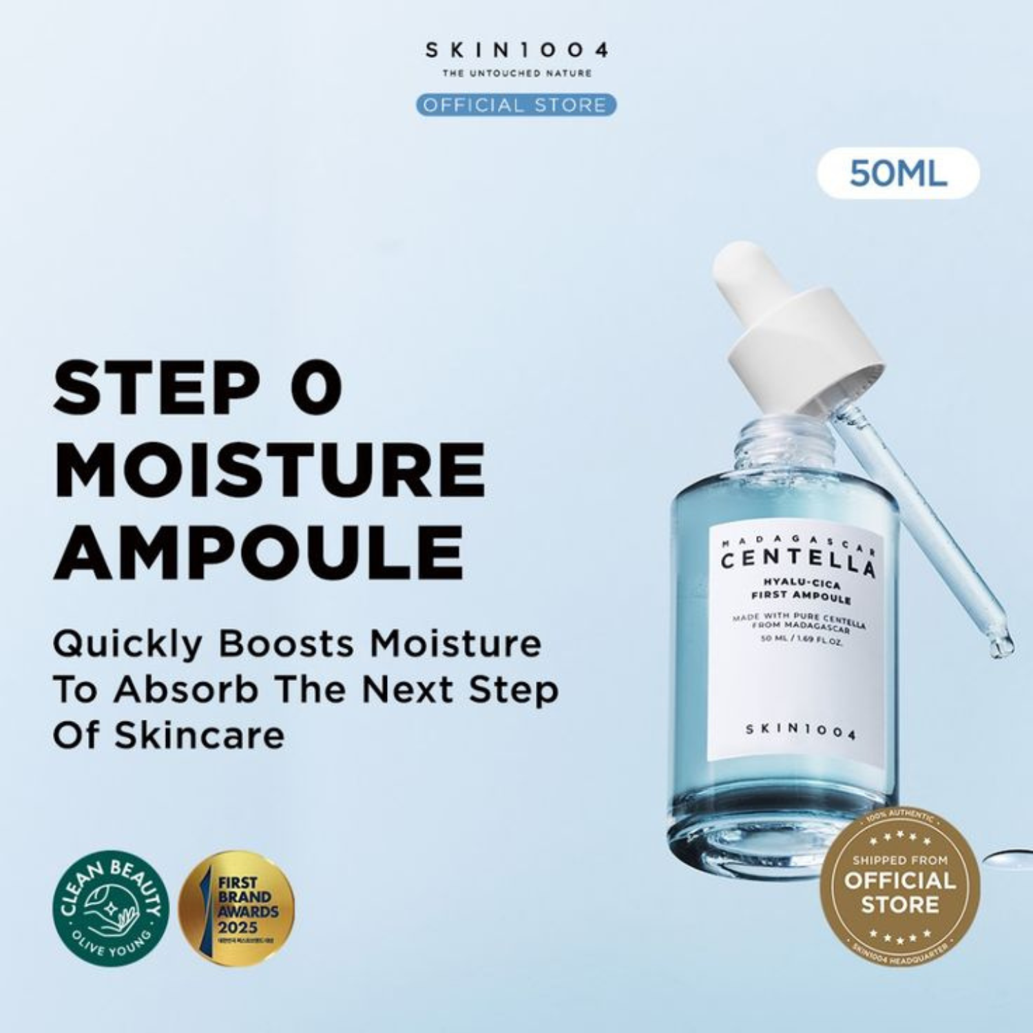 SKIN1004 – Madagascar Centella Hyalu-Cica First Ampoule – Ampoule viso idratante e lenitiva