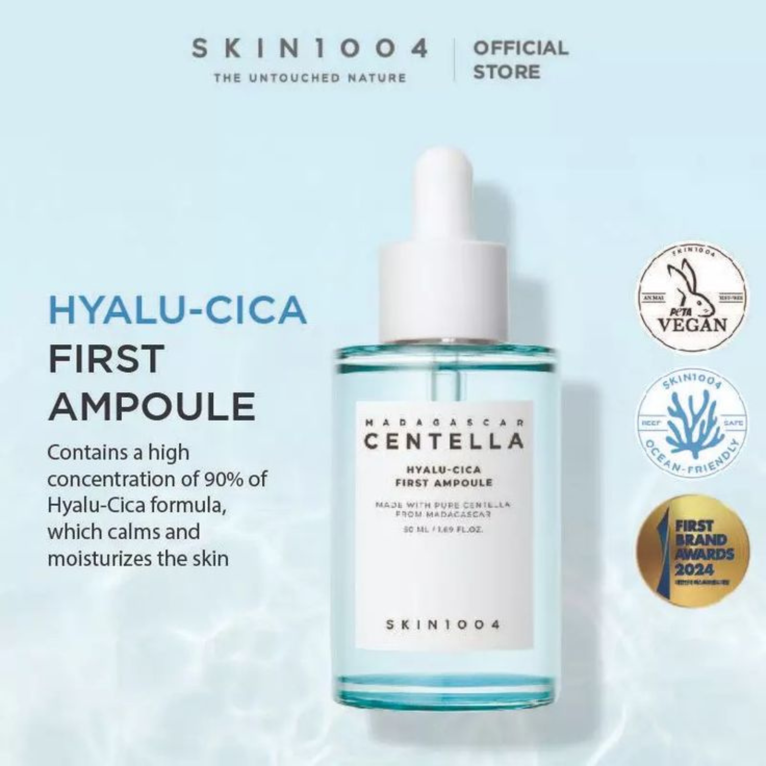 SKIN1004 – Madagascar Centella Hyalu-Cica First Ampoule – Ampoule viso idratante e lenitiva