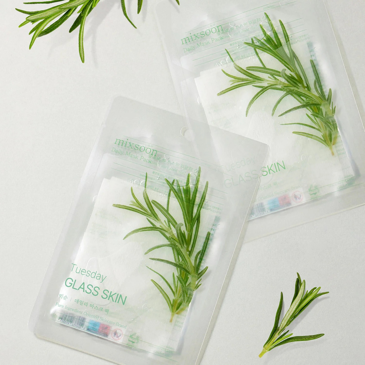 Mixsoon – Daily Mask Pack – Maschere viso in tessuto routine settimanale