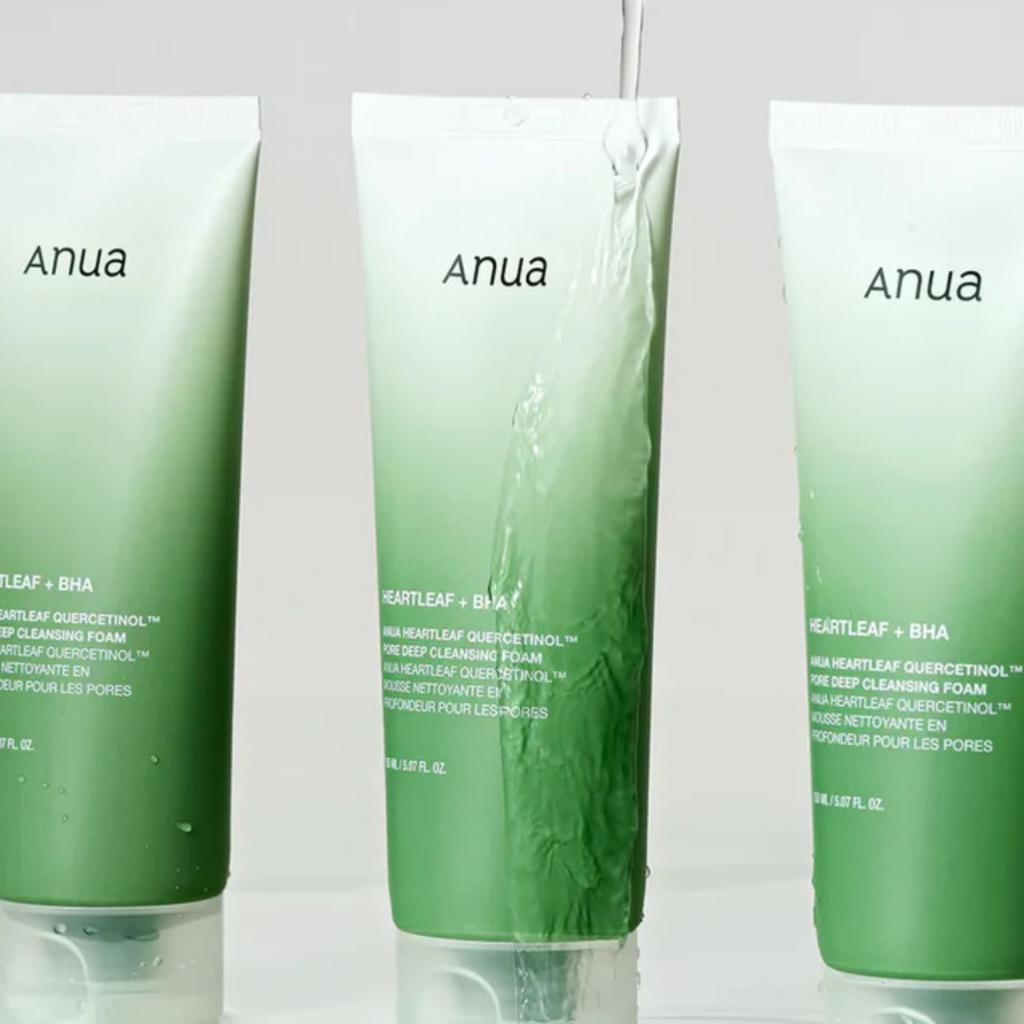 Anua - Heartleaf Quercetinol Pore Deep Cleansing Foam - Detergente viso schiumogeno purificante