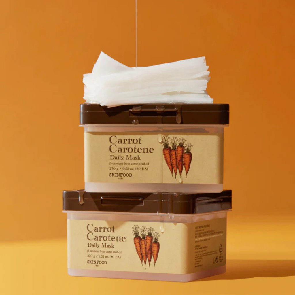 SKINFOOD – Carrot Carotene Daily Mask – 30 maschere viso lenitive alla carota