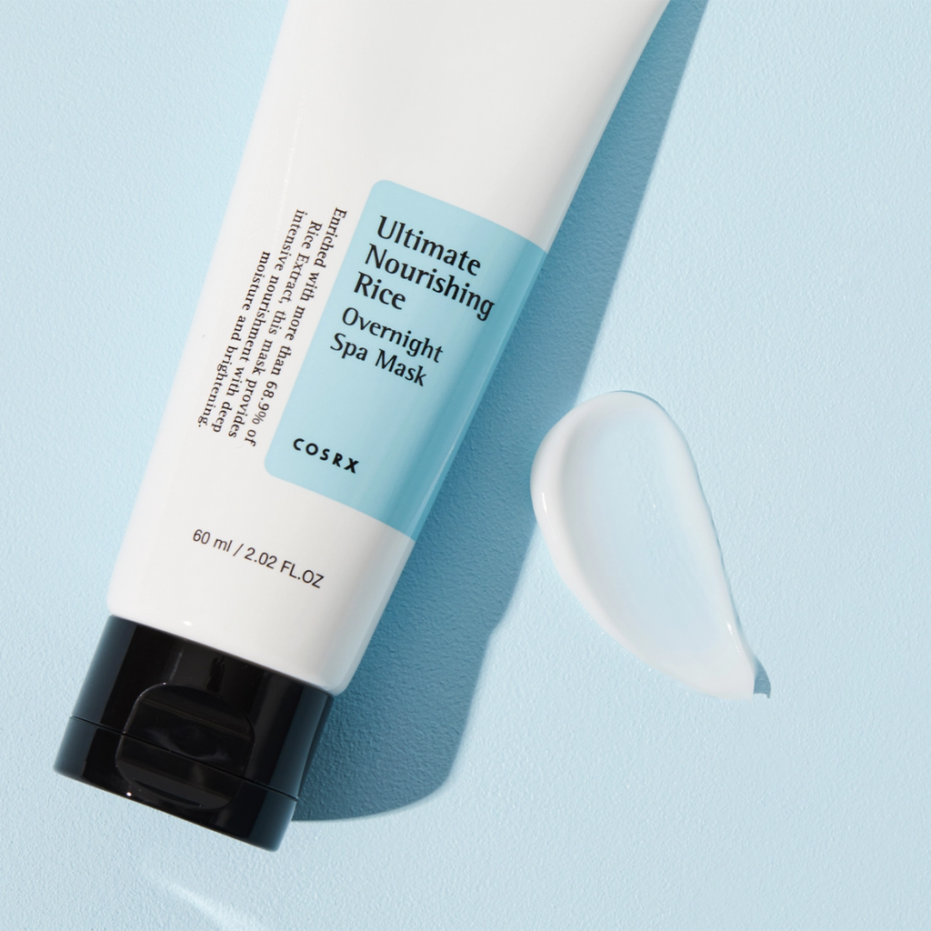 COSRX - Ultimate Nourishing Rice Overnight Spa Mask - Maschera viso notte nutriente e illuminante al riso