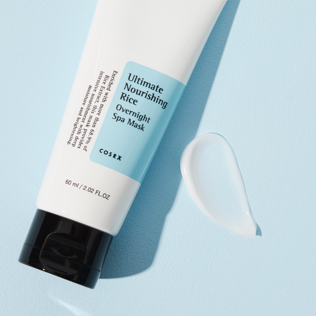 COSRX - Ultimate Nourishing Rice Overnight Spa Mask - Maschera viso notte nutriente e illuminante al riso