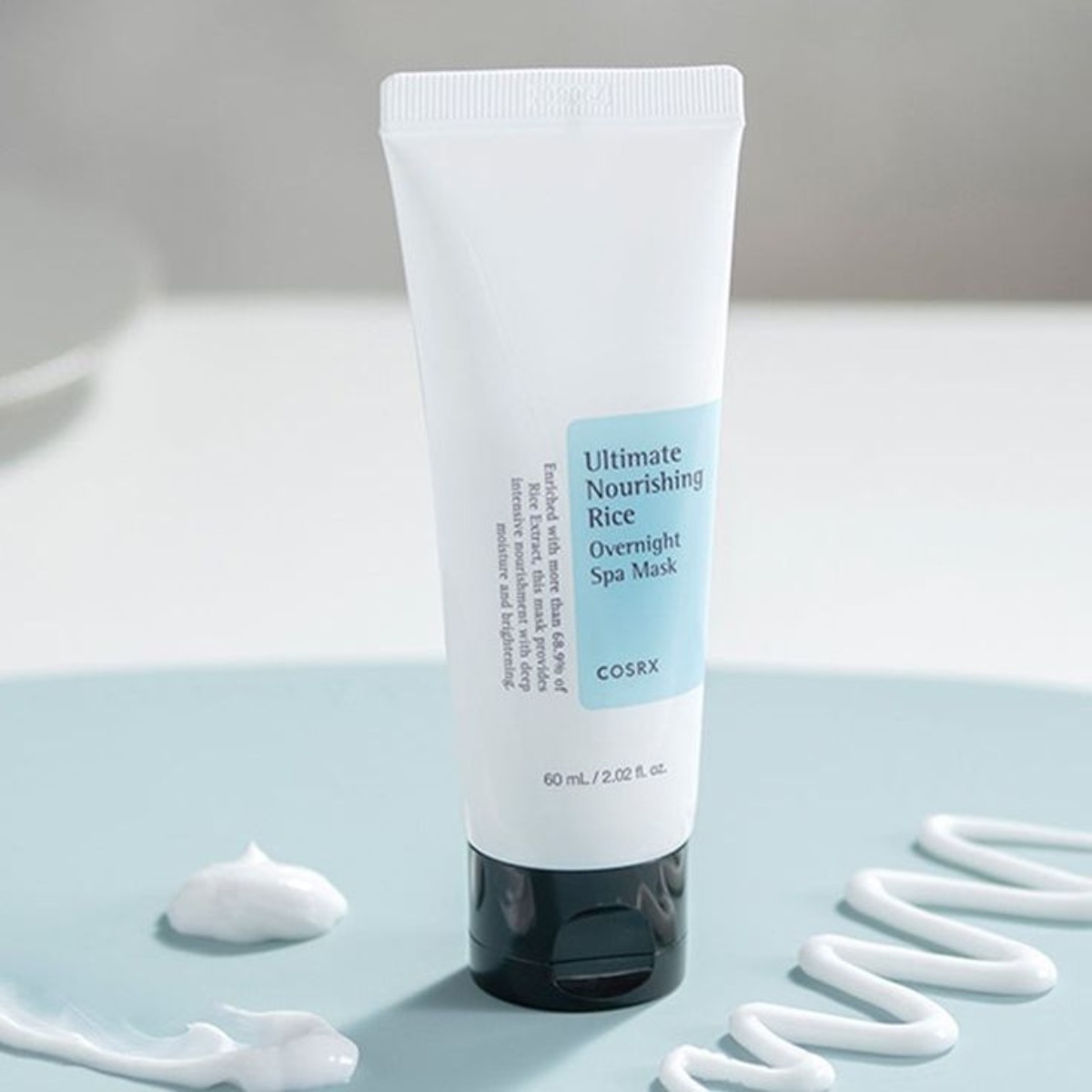 COSRX - Ultimate Nourishing Rice Overnight Spa Mask - Maschera viso notte nutriente e illuminante al riso