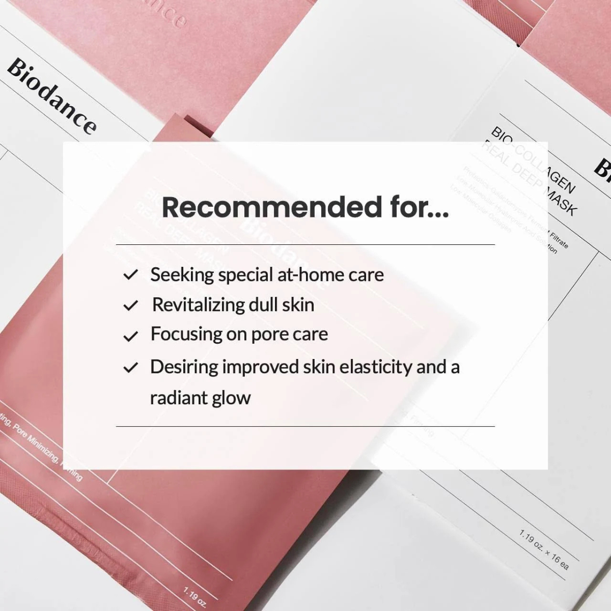 Biodance - Bio-Collagen Real Deep Mask - Maschera viso anti-età idratante e rassodante al collagene