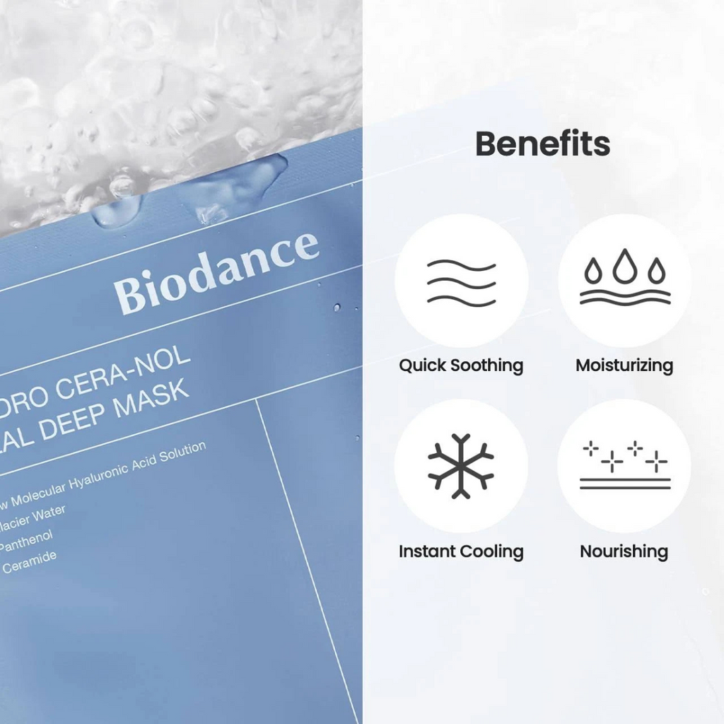 Biodance - Hydro Cera-nol Real Deep Mask - Maschera viso idratante al collagene e ceramidi