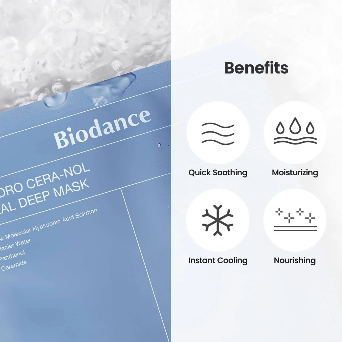 Biodance - Hydro Cera-nol Real Deep Mask - Maschera viso idratante al collagene e ceramidi
