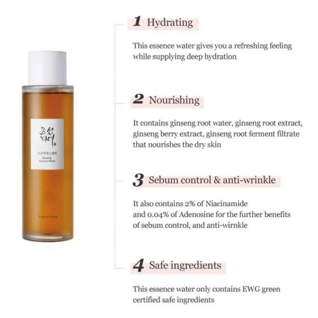 Beauty of Joseon - Ginseng Essence Water - Essenza viso al ginseng illuminante e rigenerante