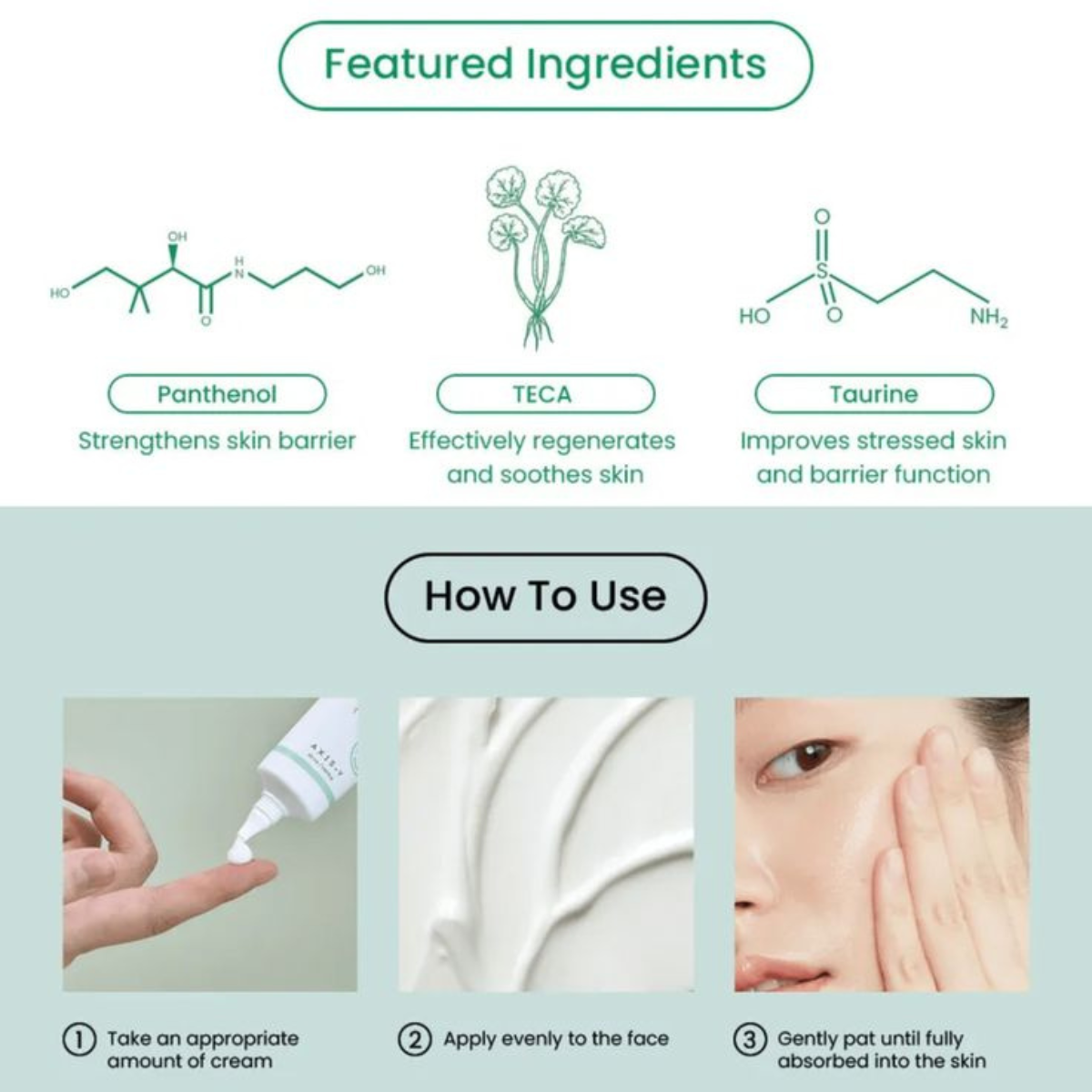 AXIS-Y - Panthenol 10 Skin Smoothing Shield Cream - Crema viso lenitiva e riparatrice al pantenolo