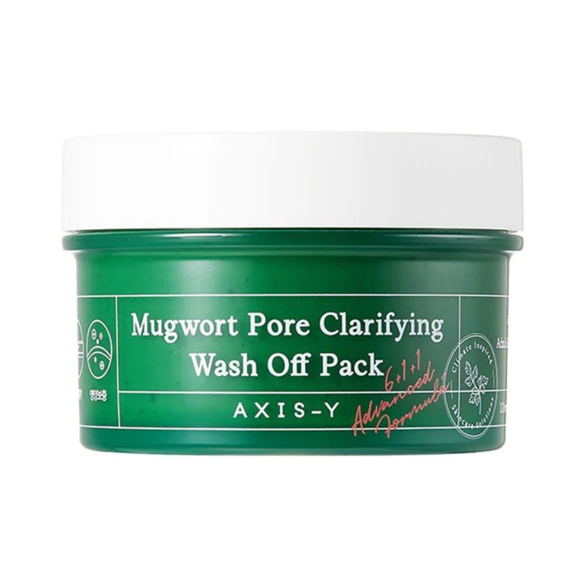AXIS-Y - Mugwort Pore Clarifying Wash Off - Maschera viso purificante e lenitiva all’artemisia