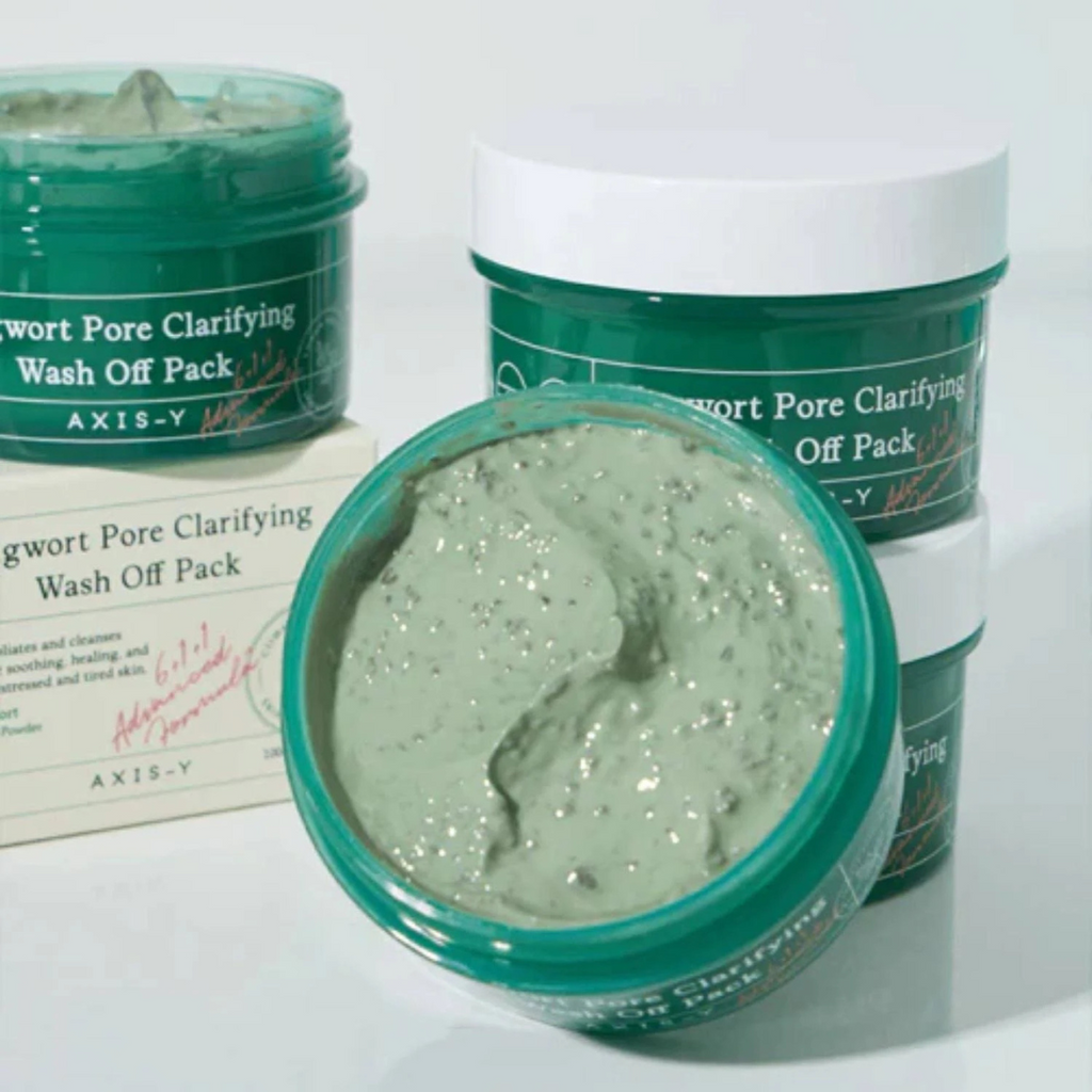 AXIS-Y - Mugwort Pore Clarifying Wash Off - Maschera viso purificante e lenitiva all’artemisia