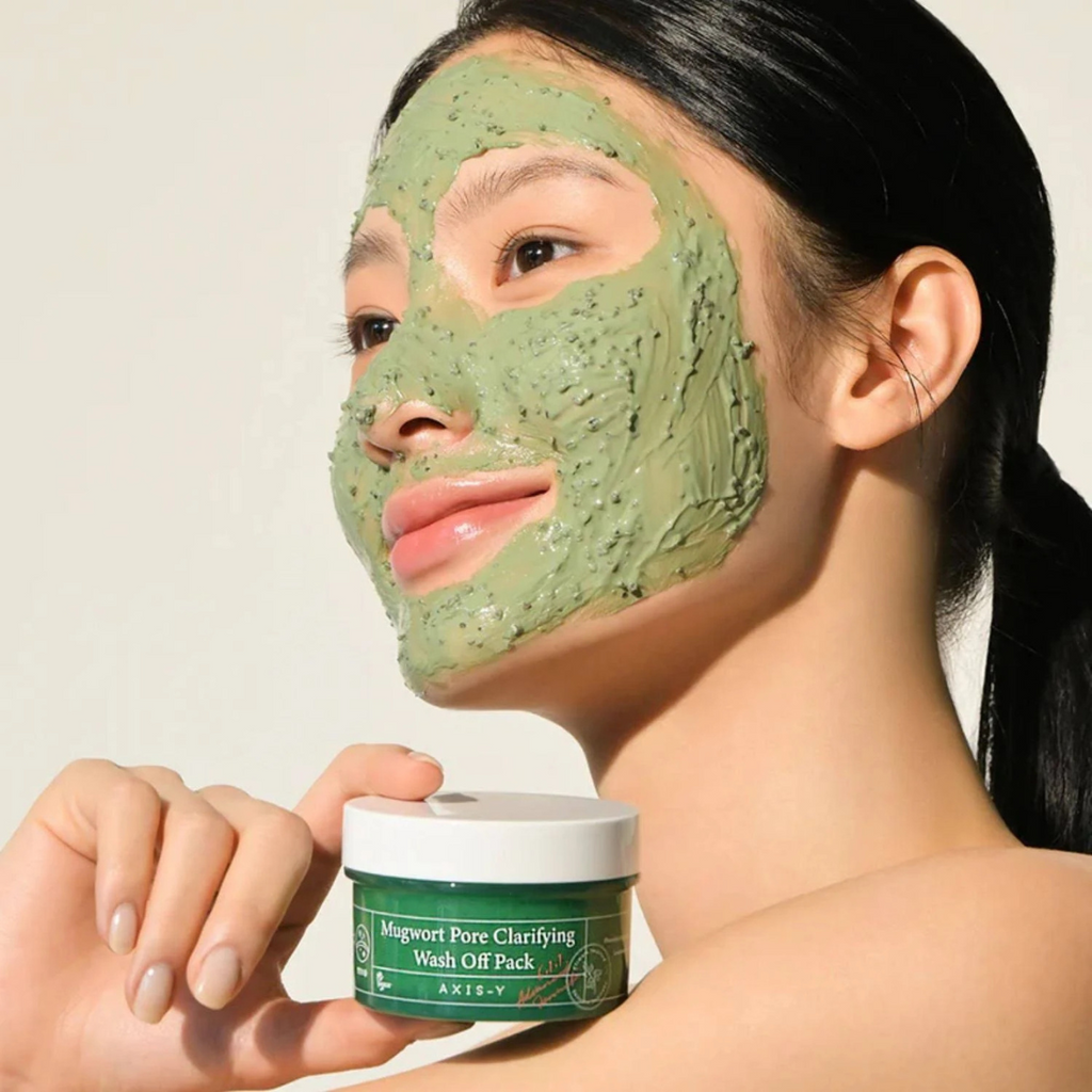 AXIS-Y - Mugwort Pore Clarifying Wash Off - Maschera viso purificante e lenitiva all’artemisia