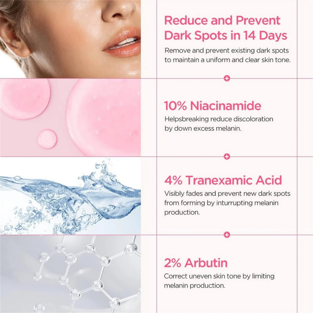 Anua - Niacinamide 10% + TXA 4% Serum - Siero viso illuminante antimacchie alla niacinamide e acido tranexamico