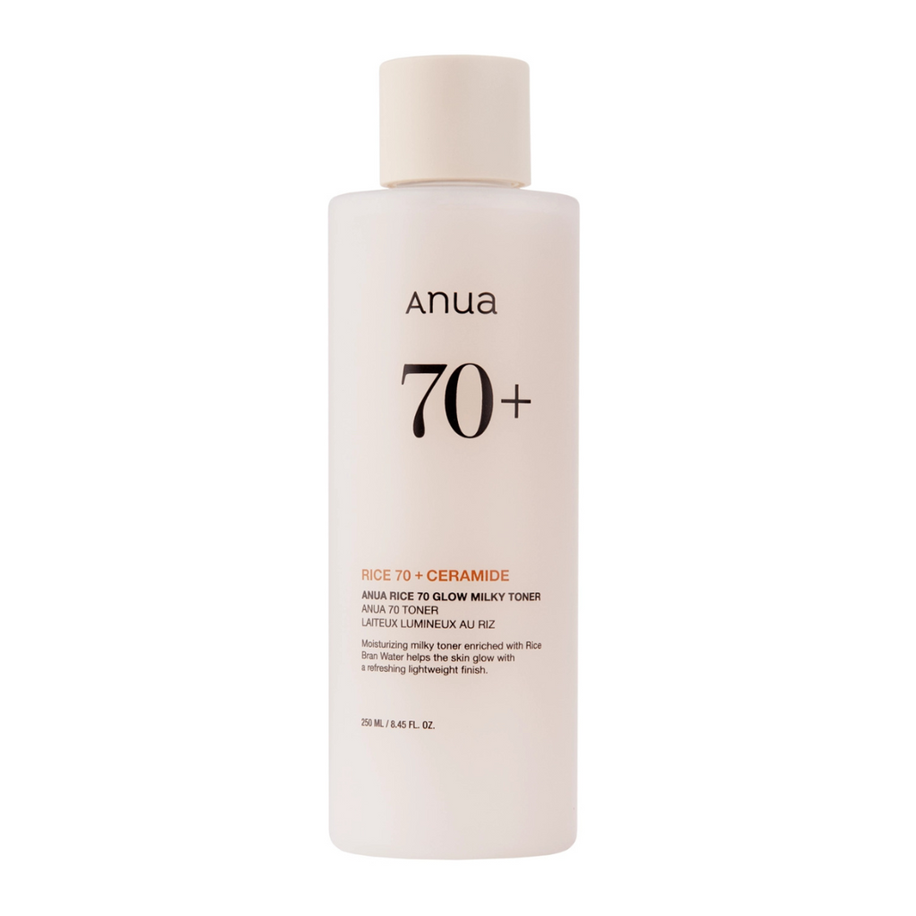 Anua - Rice 70 Glow Milky Toner - Tonico viso illuminante e idratante al riso