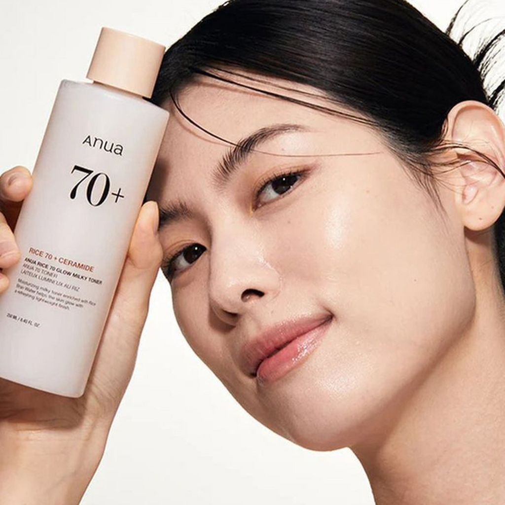 Anua - Rice 70 Glow Milky Toner - Tonico viso illuminante e idratante al riso