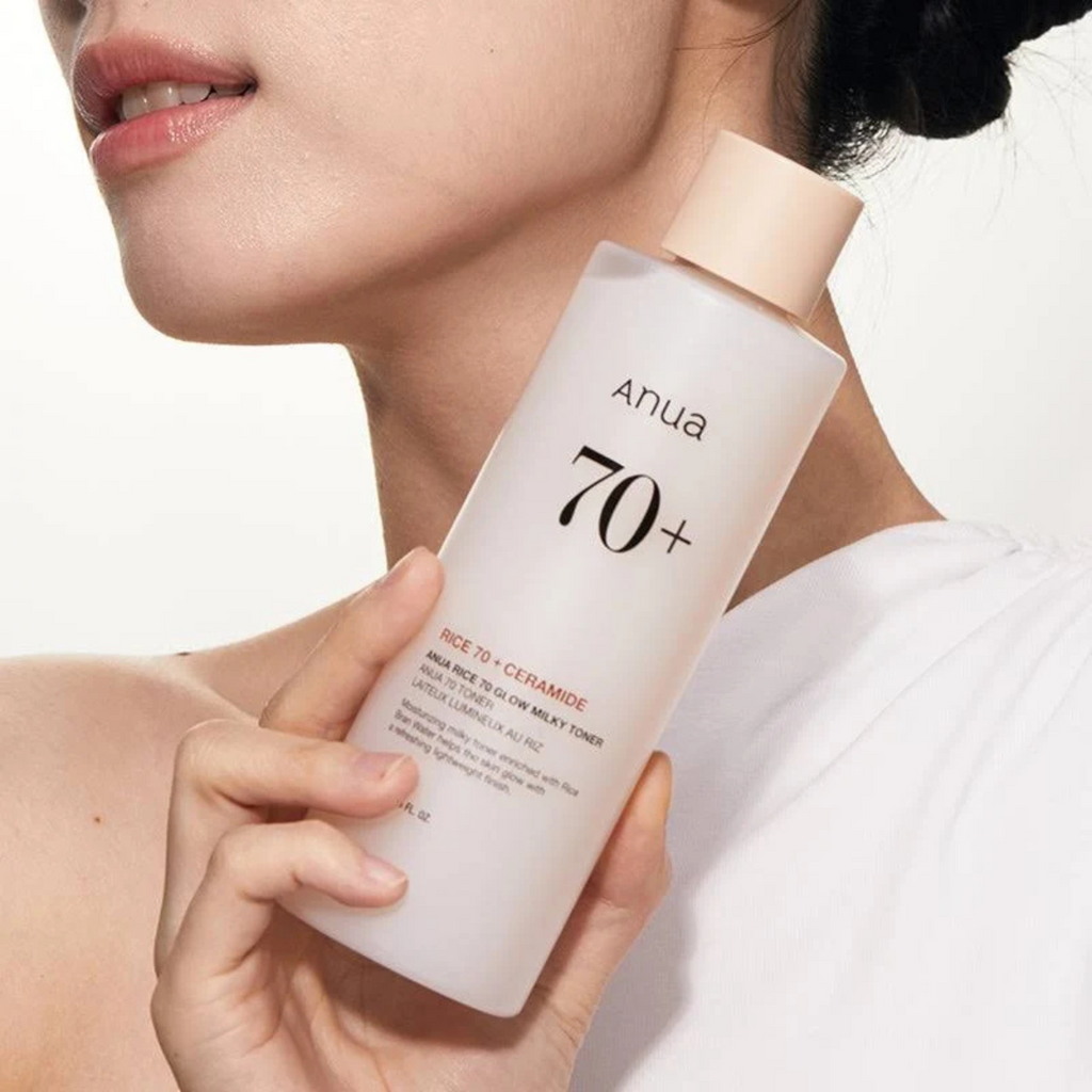 Anua - Rice 70 Glow Milky Toner - Tonico viso illuminante e idratante al riso
