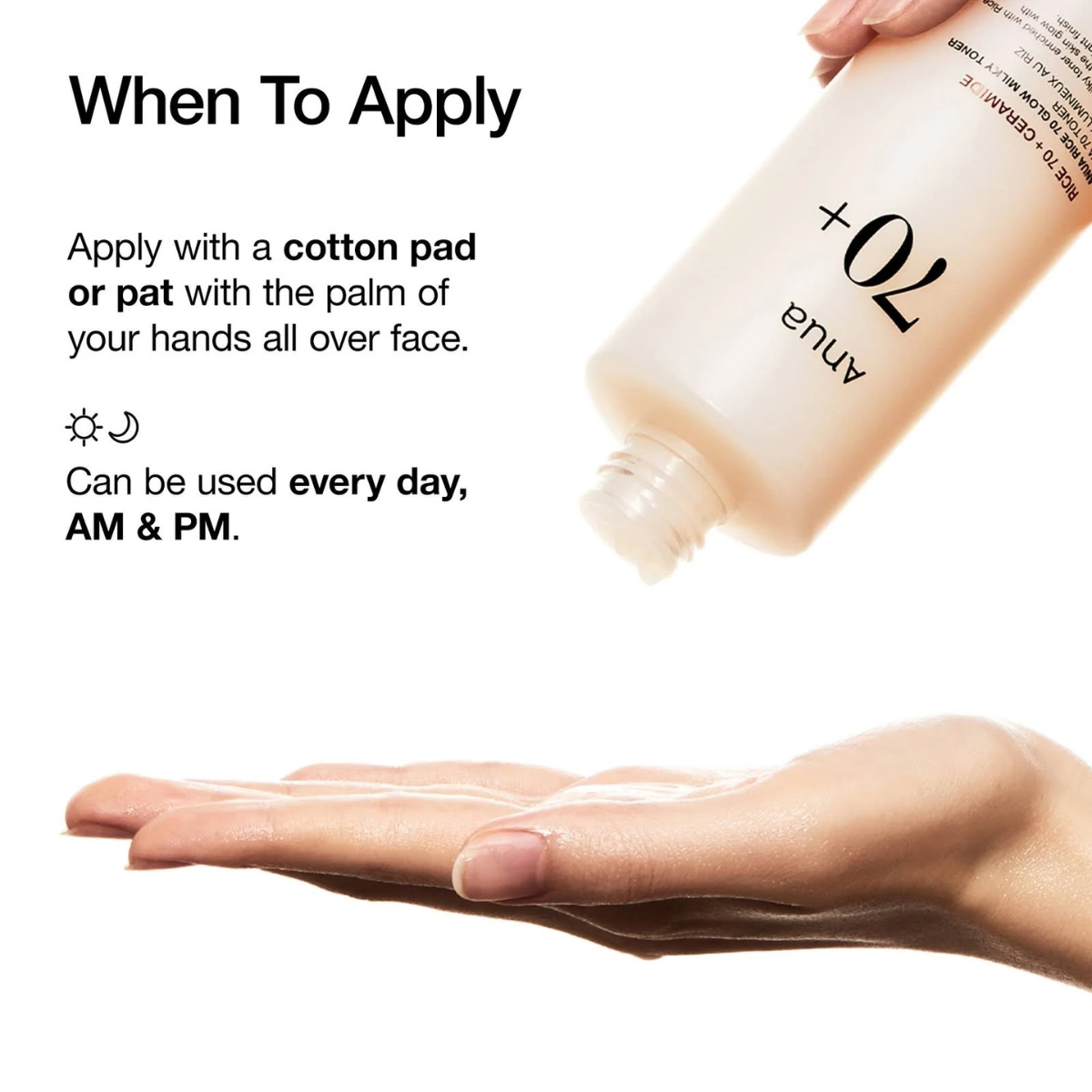 Anua - Rice 70 Glow Milky Toner - Tonico viso illuminante e idratante al riso