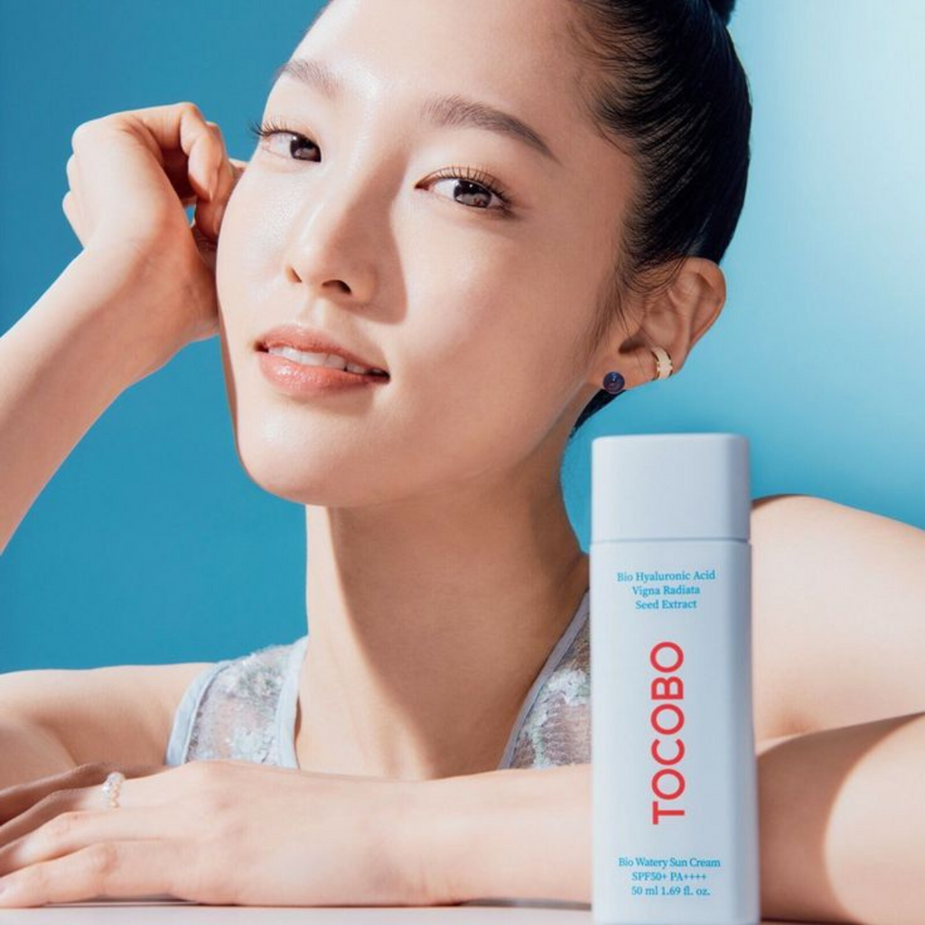 TOCOBO - Bio Watery Sun Cream SPF50 - Crema viso solare leggera e idratante