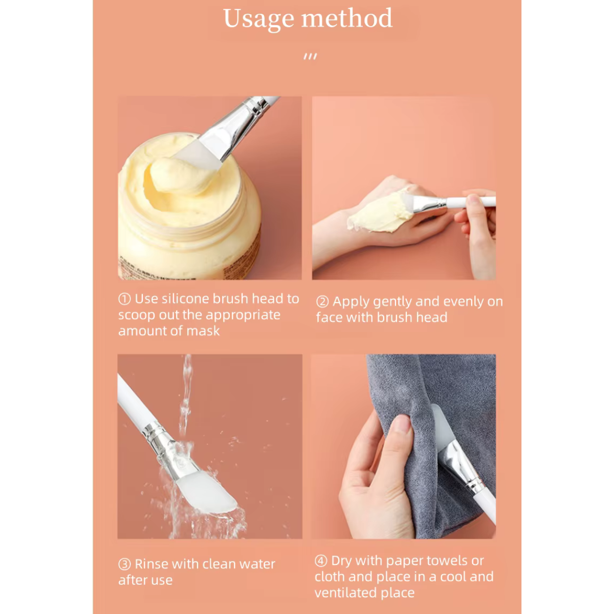 Pennello Maschere Viso in Silicone