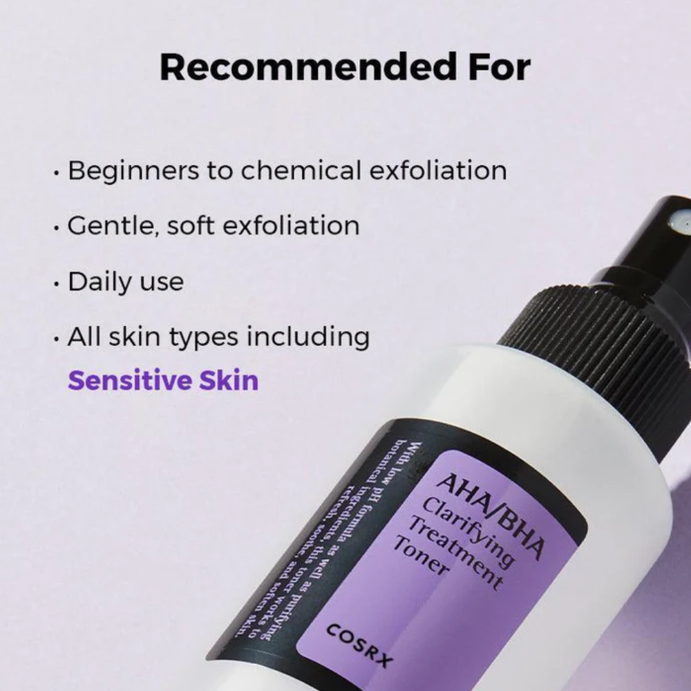 COSRX - AHA/BHA Clarifying Treatment Toner - Tonico viso esfoliante purificante con AHA e BHA