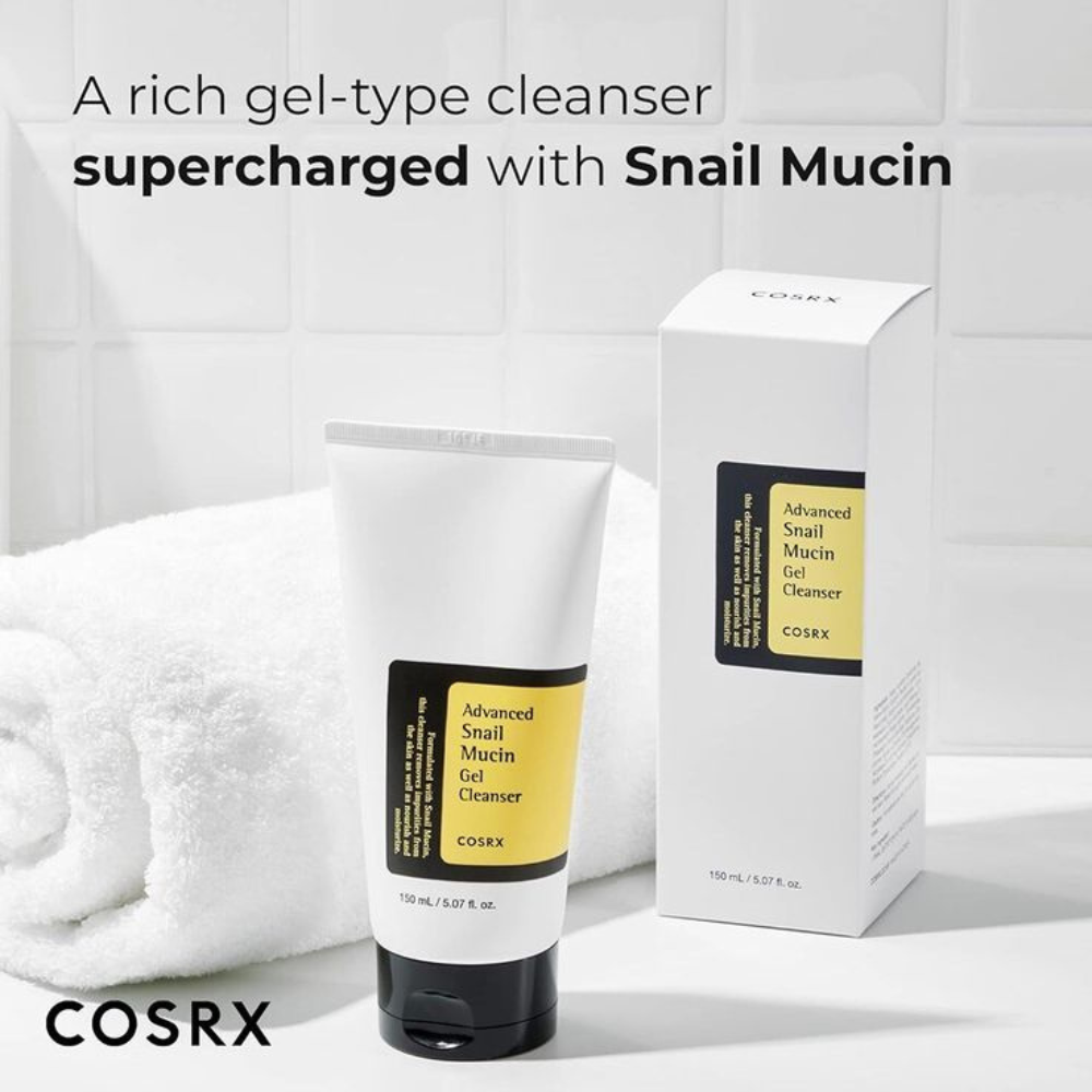 COSRX - Advanced Snail Mucin Power Gel Cleanser - Detergente viso idratante e rigenerante alla bava di lumaca