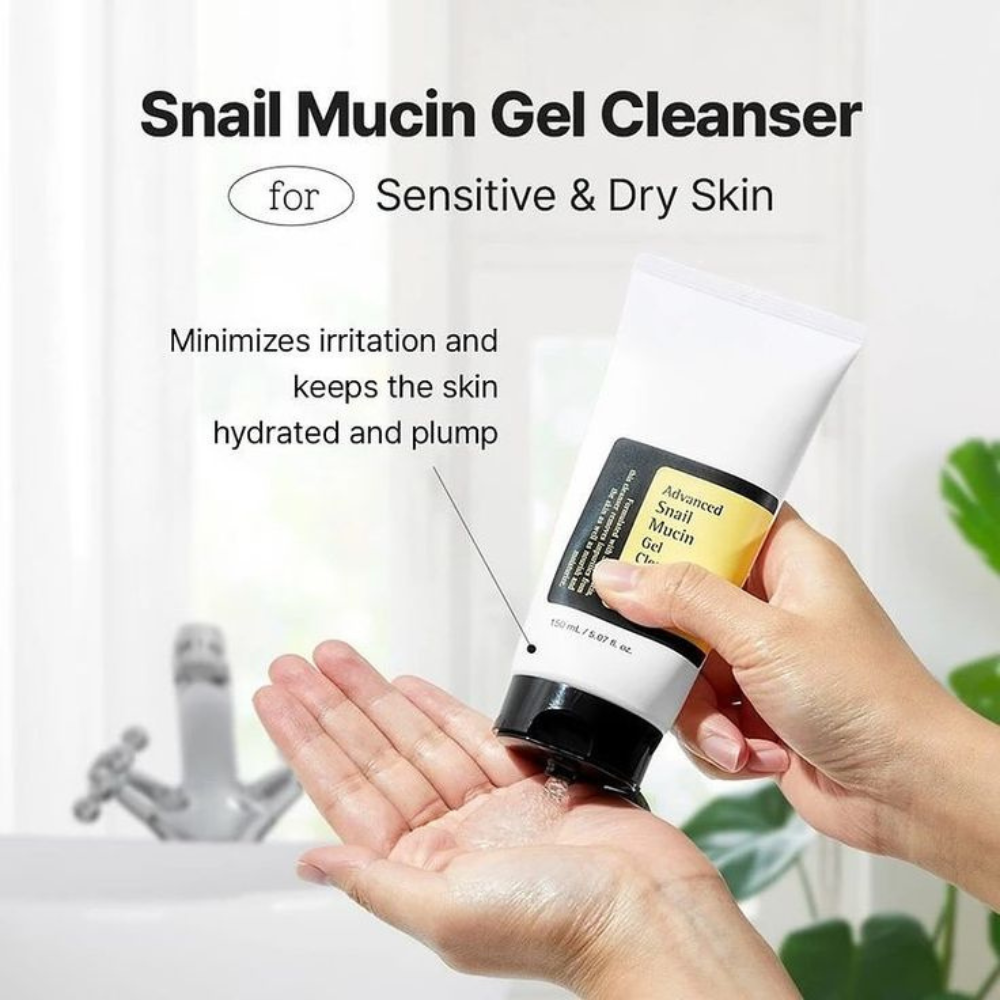 COSRX - Advanced Snail Mucin Power Gel Cleanser - Detergente viso idratante e rigenerante alla bava di lumaca