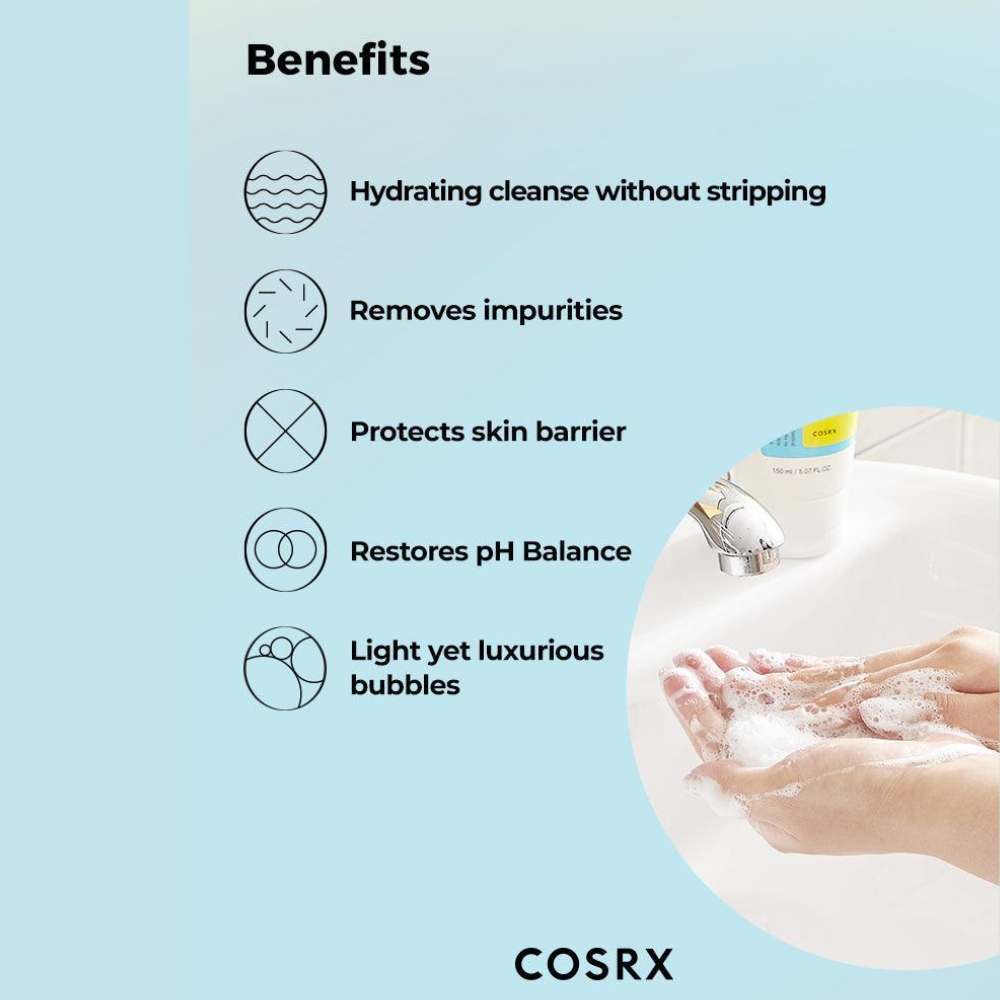 COSRX - Low pH Good Morning Gel Cleanser - Detergente viso riequilibrante e delicato a pH basso