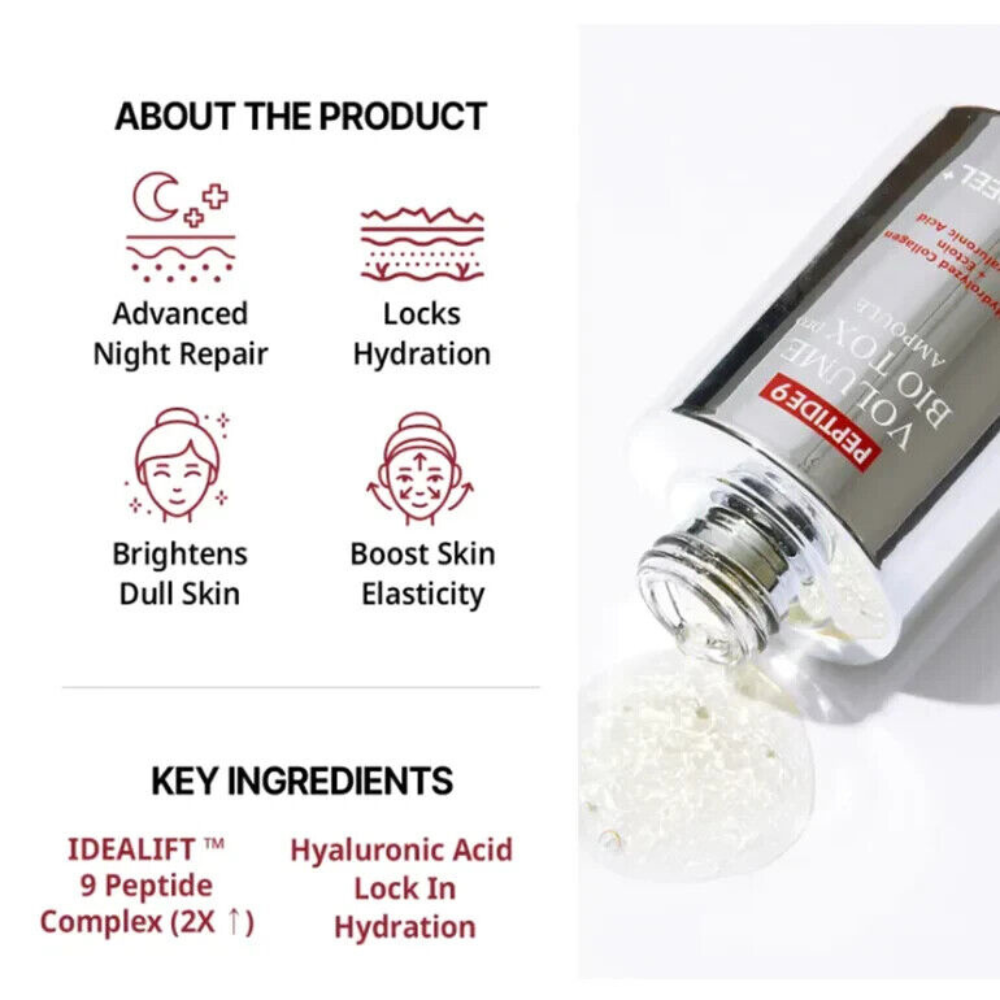 MEDI-PEEL - Peptide 9 Volume Bio Tox Ampoule Pro - Siero viso rimpolpante anti-età con 9 peptidi
