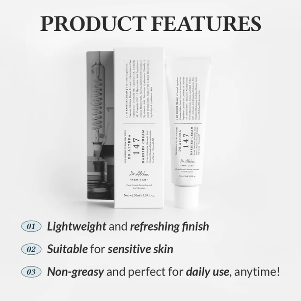 Dr. Althea - Pro Lab Azulene 147 HA-Intensive Soothing Cream - Crema viso lenitiva idratante con azulene e acido ialuronico