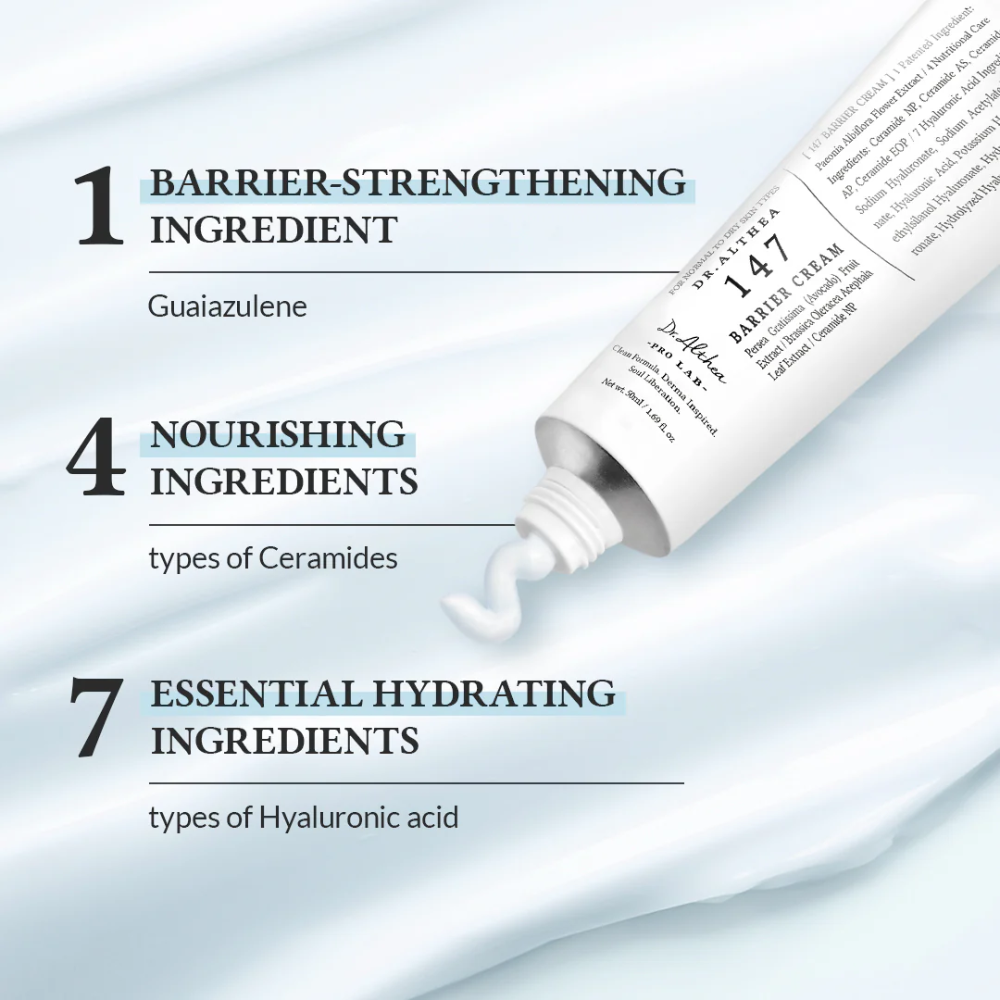 Dr. Althea - Pro Lab Azulene 147 HA-Intensive Soothing Cream - Crema viso lenitiva idratante con azulene e acido ialuronico