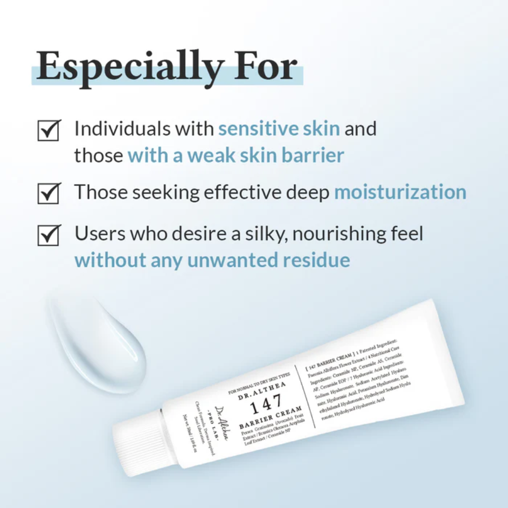Dr. Althea - Pro Lab Azulene 147 HA-Intensive Soothing Cream - Crema viso lenitiva idratante con azulene e acido ialuronico
