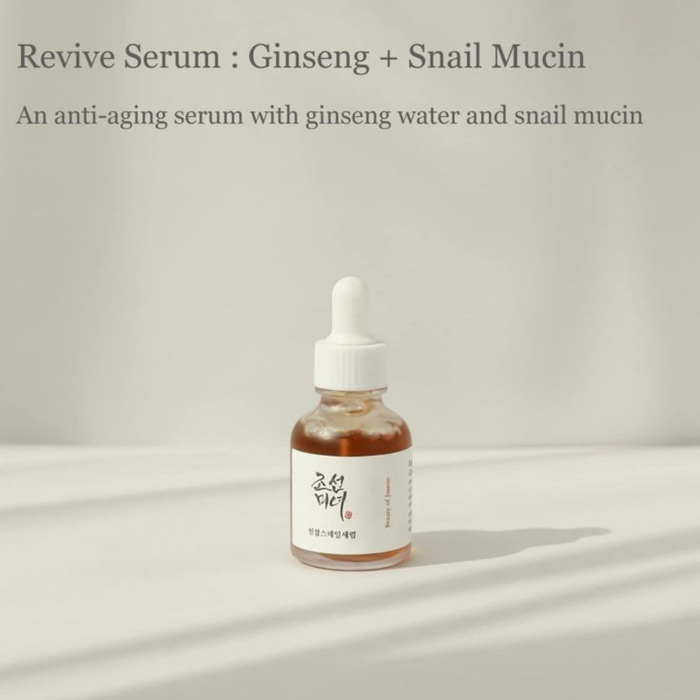 Beauty of Joseon - Revive Serum: Ginseng + Snail Mucin - Siero viso anti-età rigenerante al ginseng e bava di lumaca