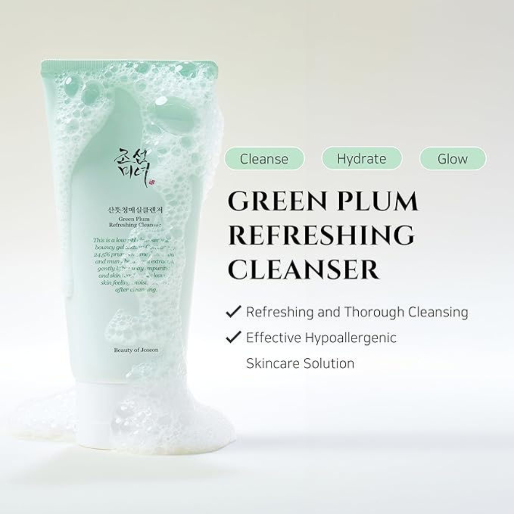 Beauty of Joseon - Green Plum Refreshing Cleanser - Detergente viso delicato purificante alla prugna verde