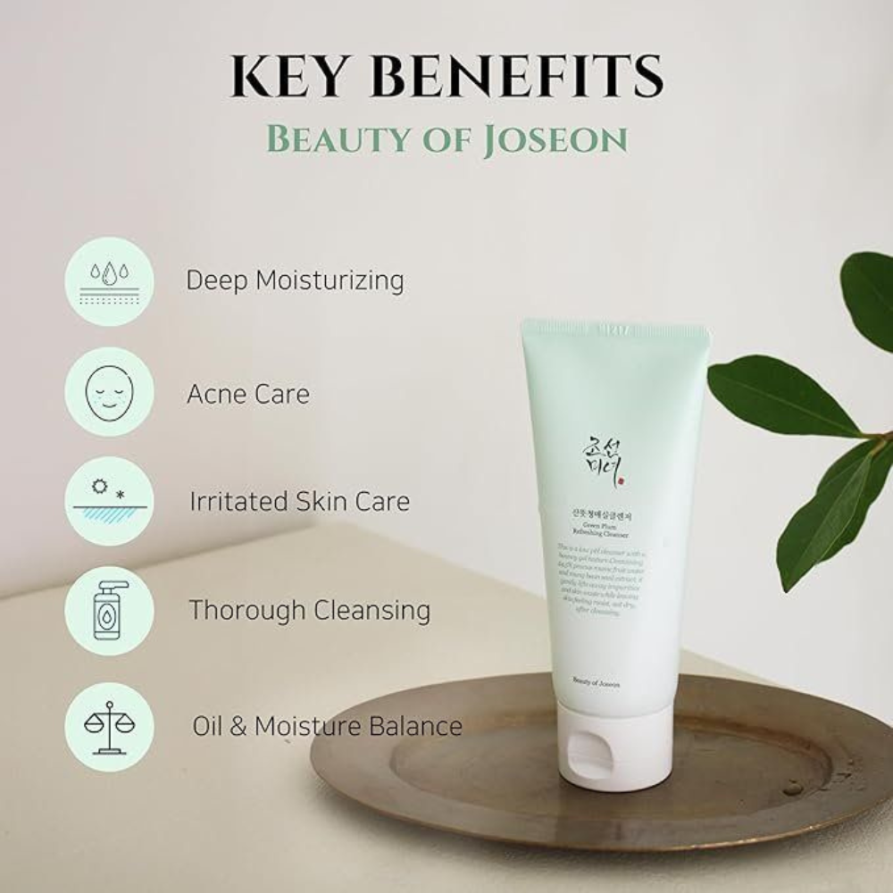 Beauty of Joseon - Green Plum Refreshing Cleanser - Detergente viso delicato purificante alla prugna verde