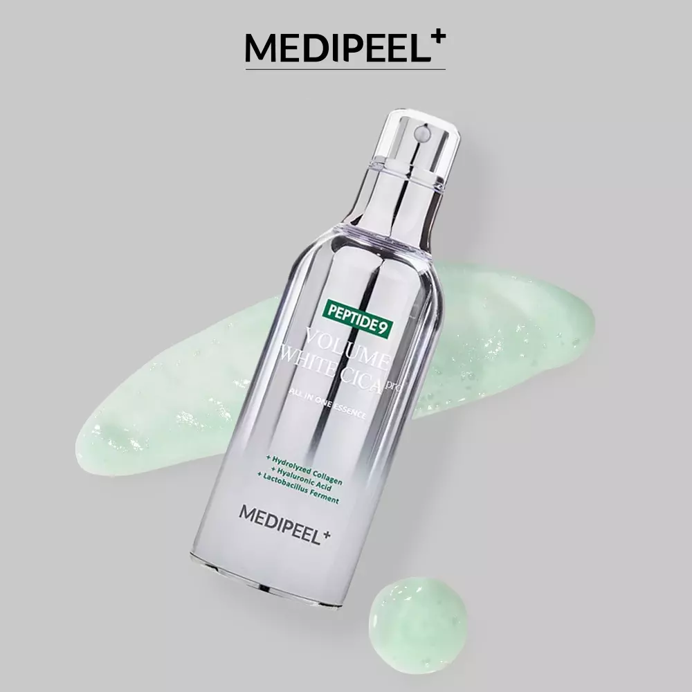 MEDI-PEEL - Peptide 9 Volume White Cica Essence PRO - Essenza viso anti-età illuminante con peptidi e centella asiatica