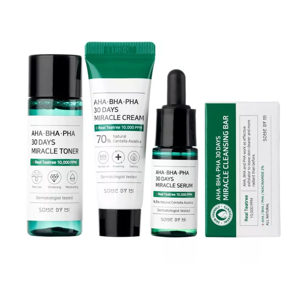 Some By Mi - AHA, BHA, PHA 30 Days Miracle Starter Set - Kit skincare anti-acne