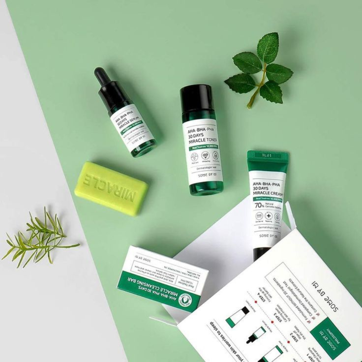 Some By Mi - AHA, BHA, PHA 30 Days Miracle Starter Set - Kit skincare anti-acne