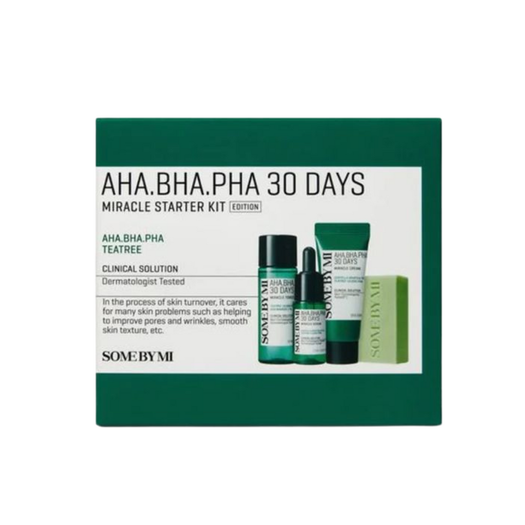 Some By Mi - AHA, BHA, PHA 30 Days Miracle Starter Set - Kit skincare anti-acne