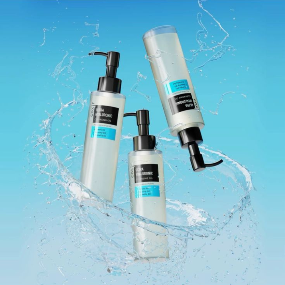 coxir - Ultra Hyaluronic Cleansing Oil - Olio detergente viso idratante all’acido ialuronico