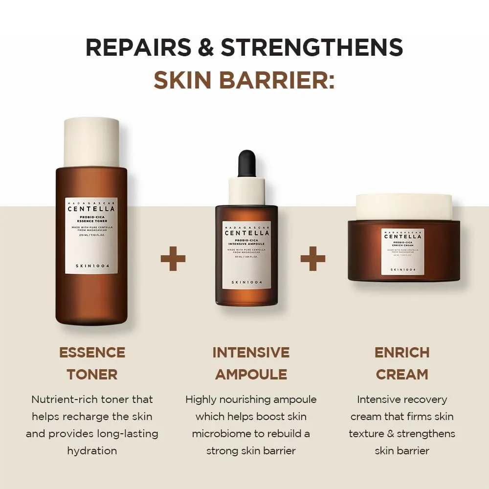 SKIN1004 - Madagascar Centella Probio-Cica Enrich Cream - Crema viso nutriente lenitiva alla centella asiatica e probiotici