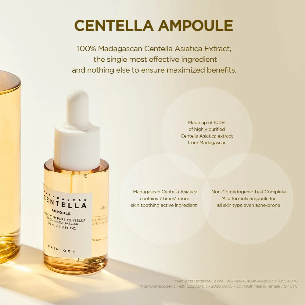 SKIN1004 - Madagascar Centella Ampoule - Siero viso lenitivo rigenerante alla centella asiatica
