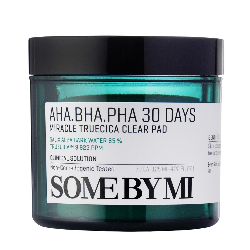 Some By Mi - AHA, BHA, PHA 30 Days Miracle Truecica Clear Pad - Dischetti esfolianti viso anti-imperfezioni