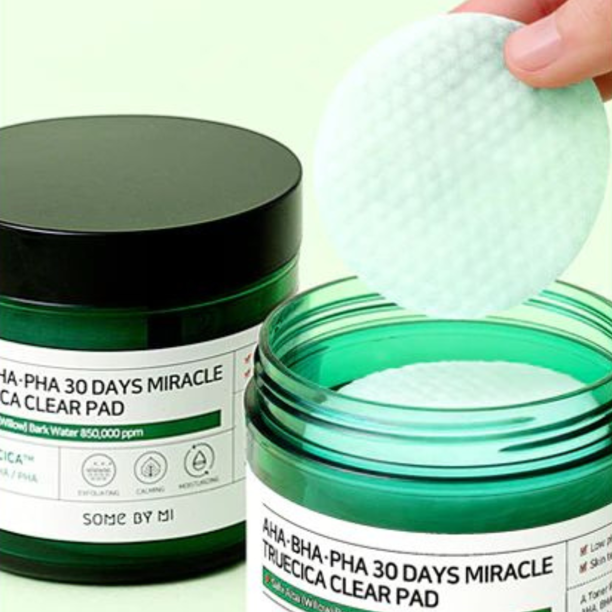 Some By Mi - AHA, BHA, PHA 30 Days Miracle Truecica Clear Pad - Dischetti esfolianti viso anti-imperfezioni