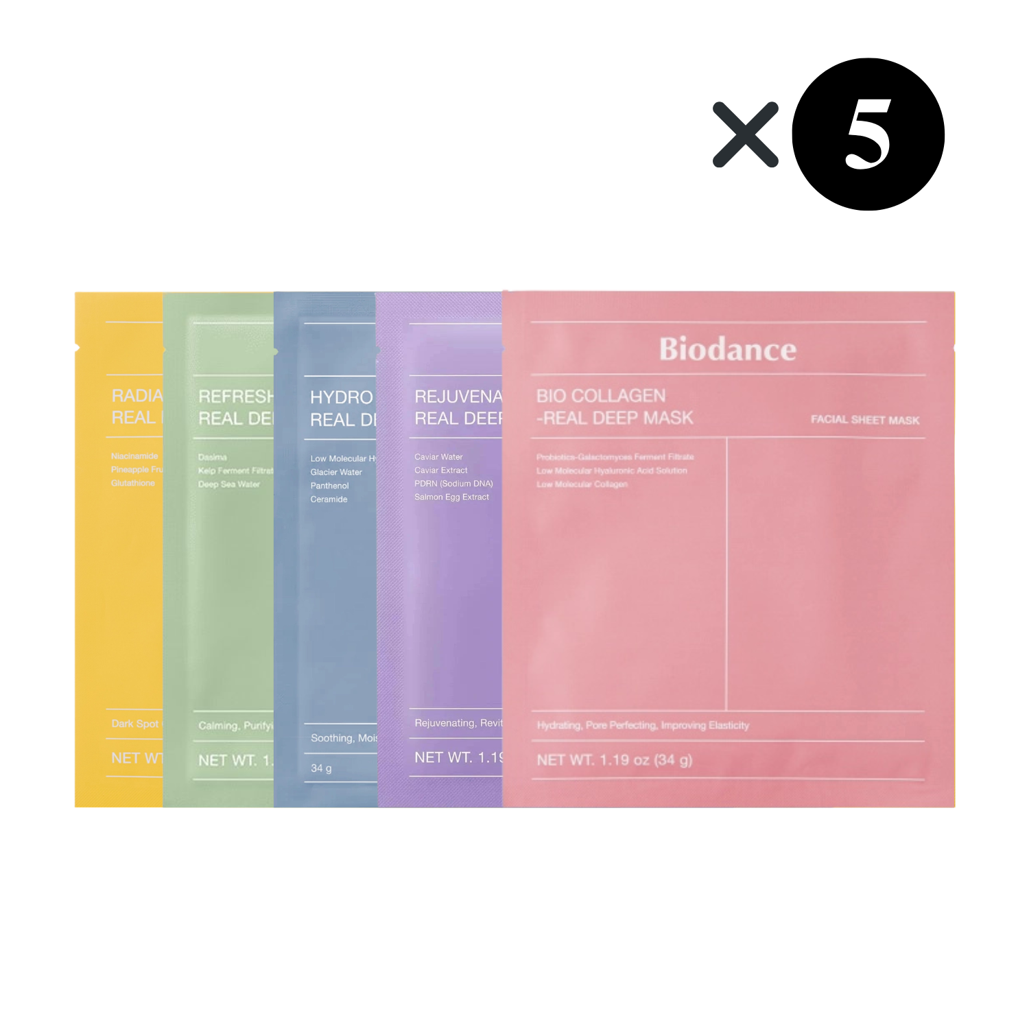 Biodance – Pack Prova 5 Maschere