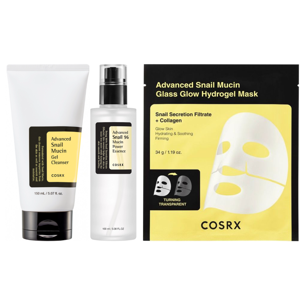 Kit COSRX Snail Mucin - Routine Riparatrice & Glow