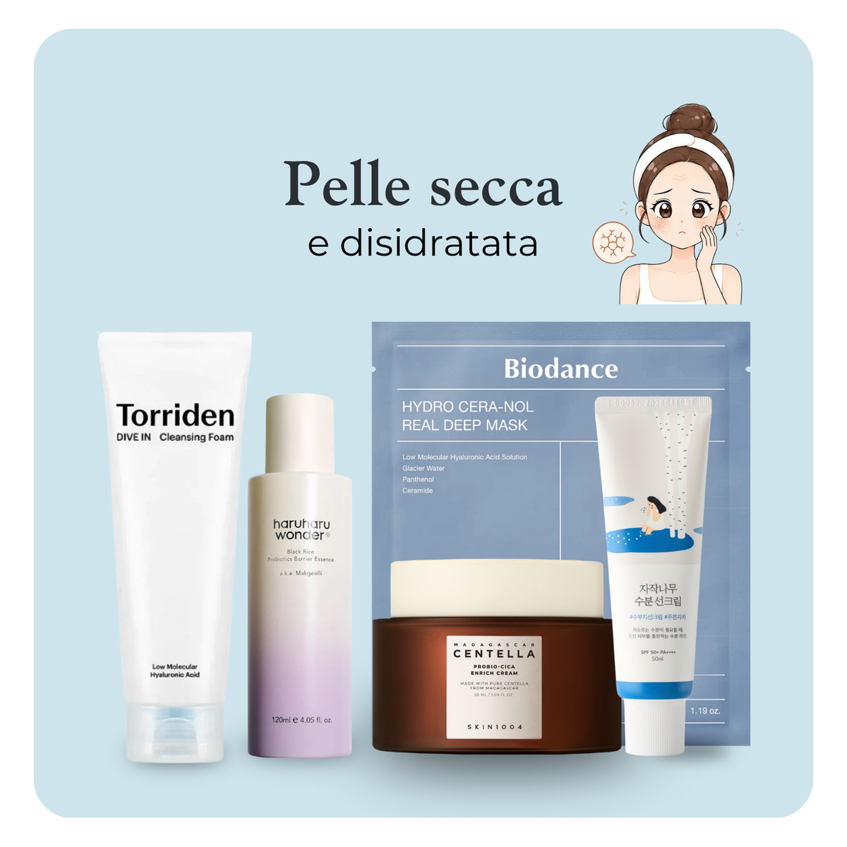 Kit Pelle Secca e Disidratata