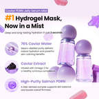 Caviar PDRN Jelly Serum Mist - Siero spray idratante e rassodante
