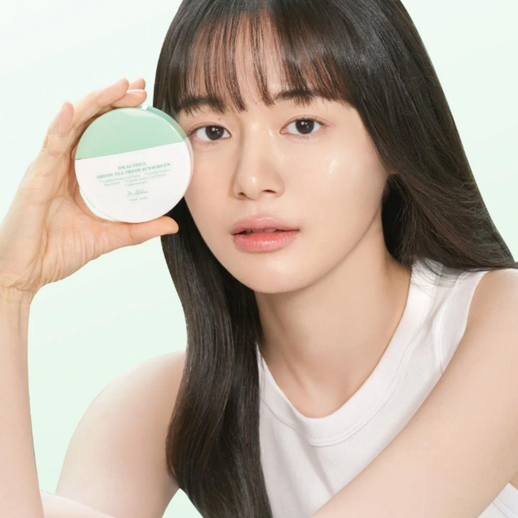 Green Tea Fresh Sunscreen SPF50 - Protezione solare viso lenitiva